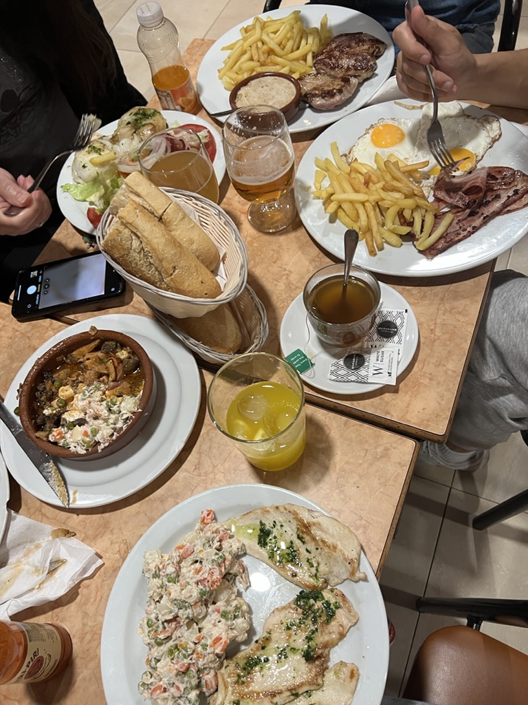 Picture of dinner spread.